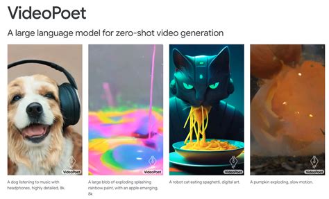 video poet|VideoPoet: A Large Language Model for Zero.